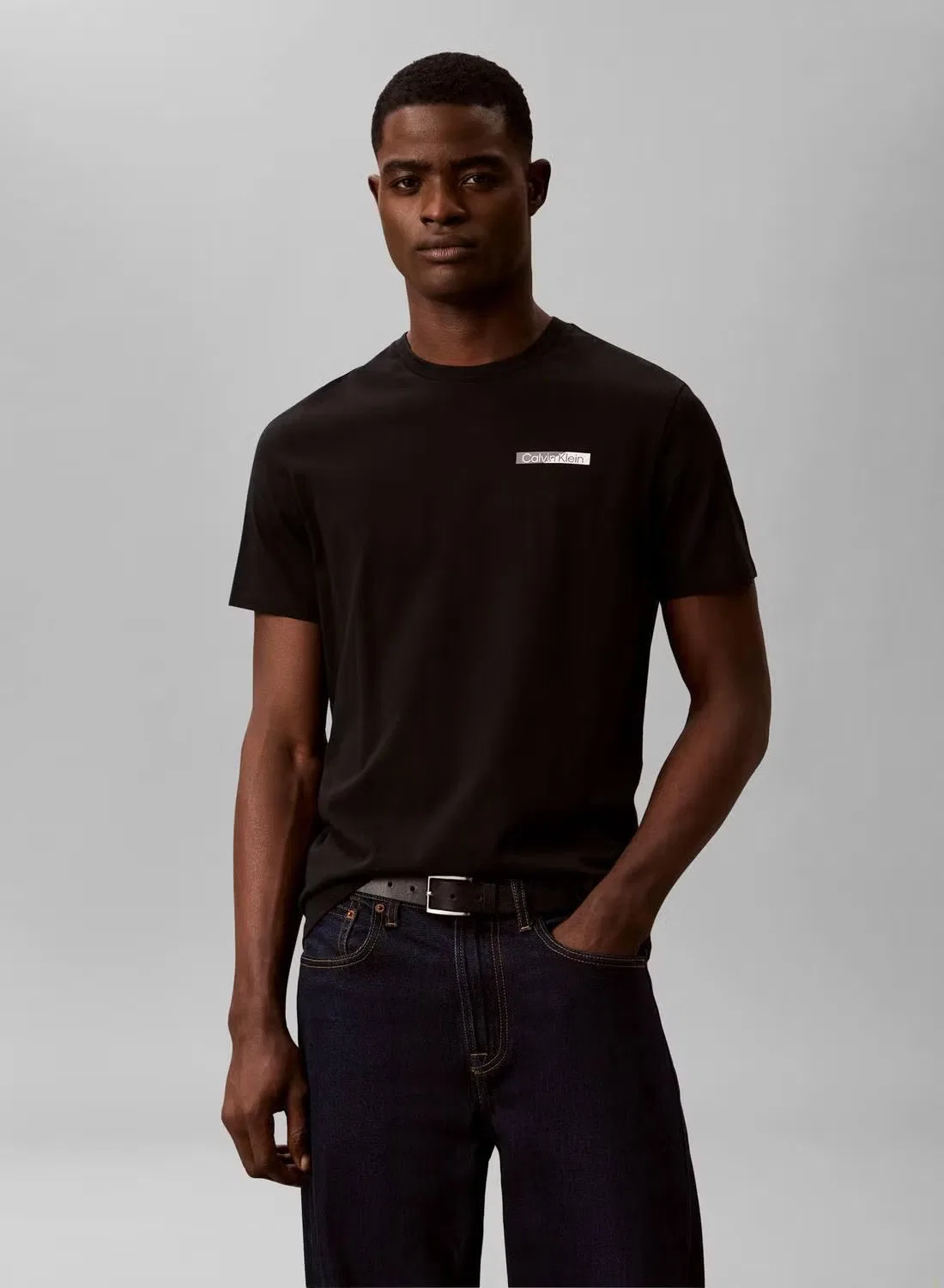 Футболка с принтом логотипа Graphic Calvin Klein, черный