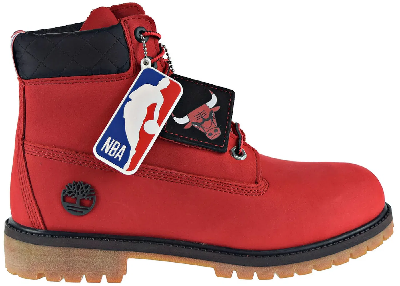 Детские ботинки с высоким берцем Timberland Chicago Bulls (PS), Red/Black