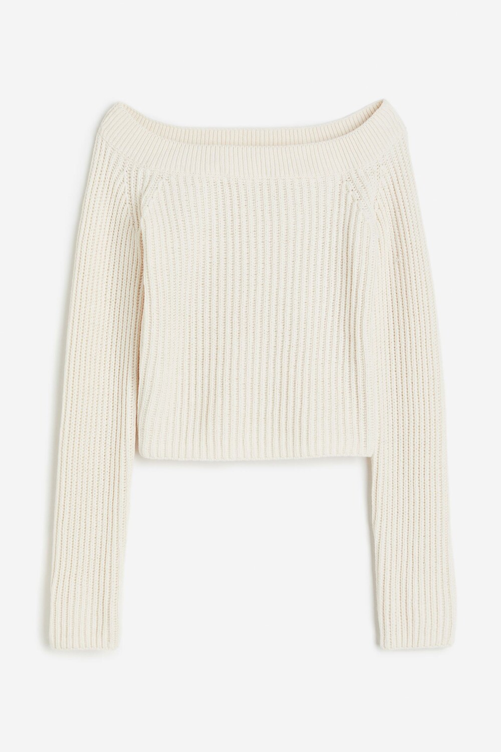 

Свитер с открытыми плечами H&M Off The Shoulder, светло-бежевый