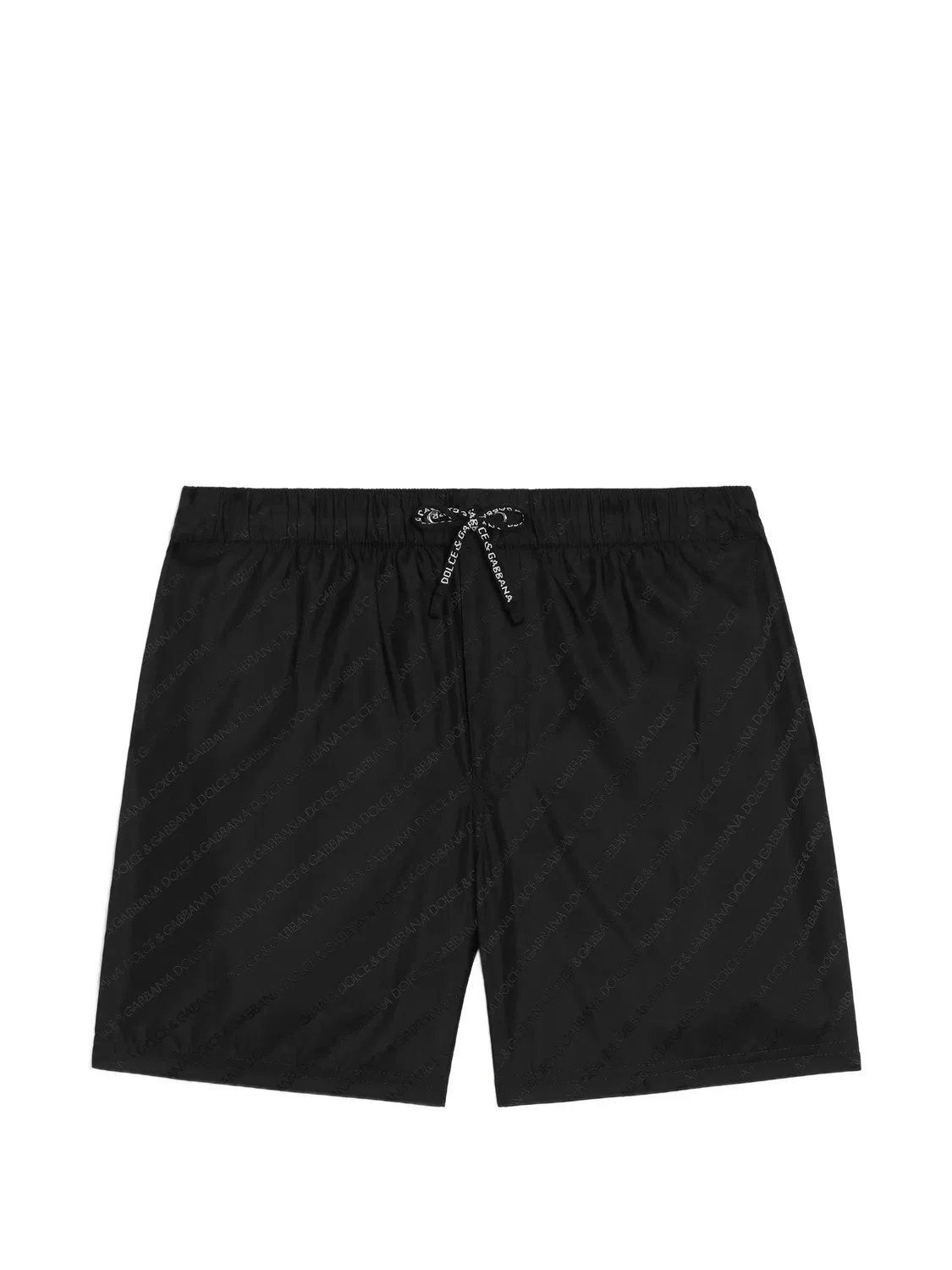 Боксеры с жаккардовым логотипом Dolce & Gabbana Kids, черный