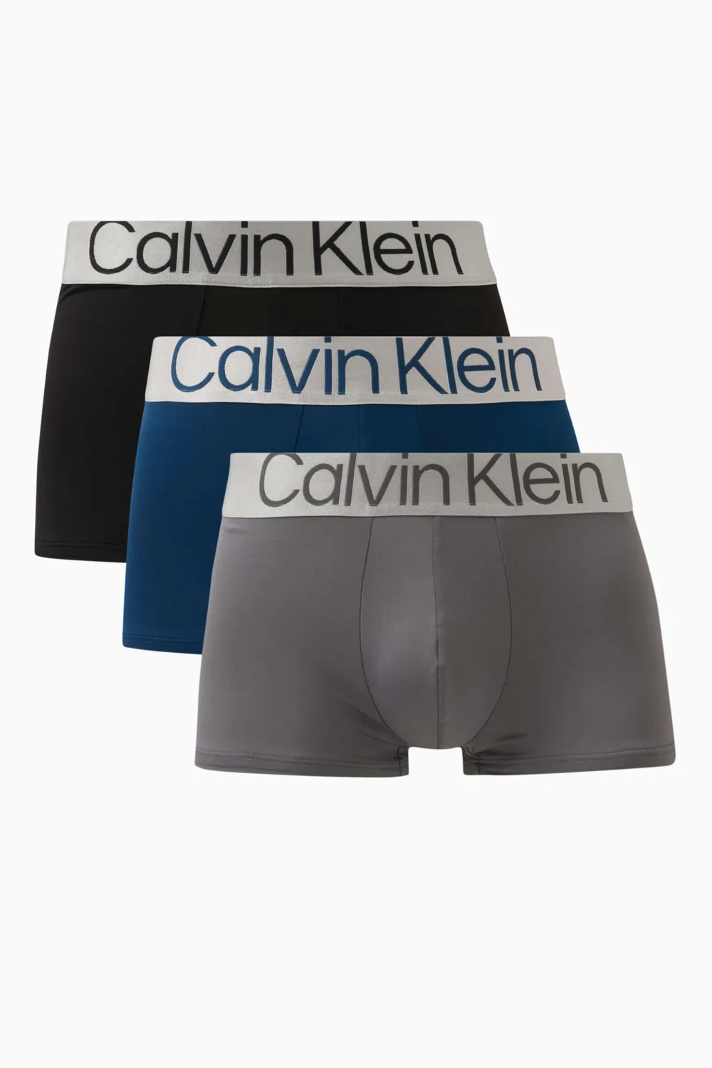 Трусы низкой посадки с металлическим блеском комплект из 3 штук Calvin Klein, мультиколор