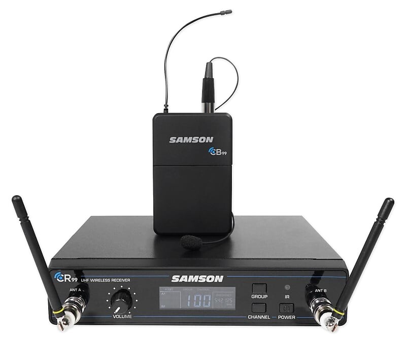 

Беспроводная петличная микрофонная система Samson Concert 99 Frequency-Agile UHF Wireless Lavalier Mic Presentation System - D Band (542–566 MHz)