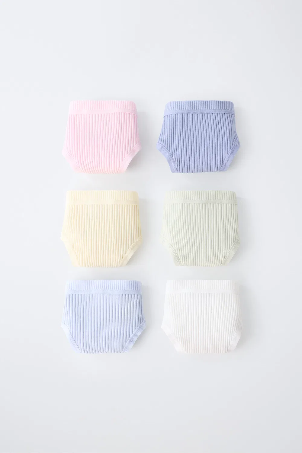 6-14 лет / Набор из 6 ребристых трусов ZARA, Multicoloured