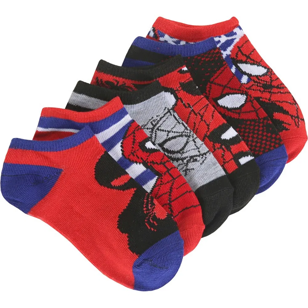 Набор из 6 детских носков до щиколотки Spiderman Spider-Man, Assorted