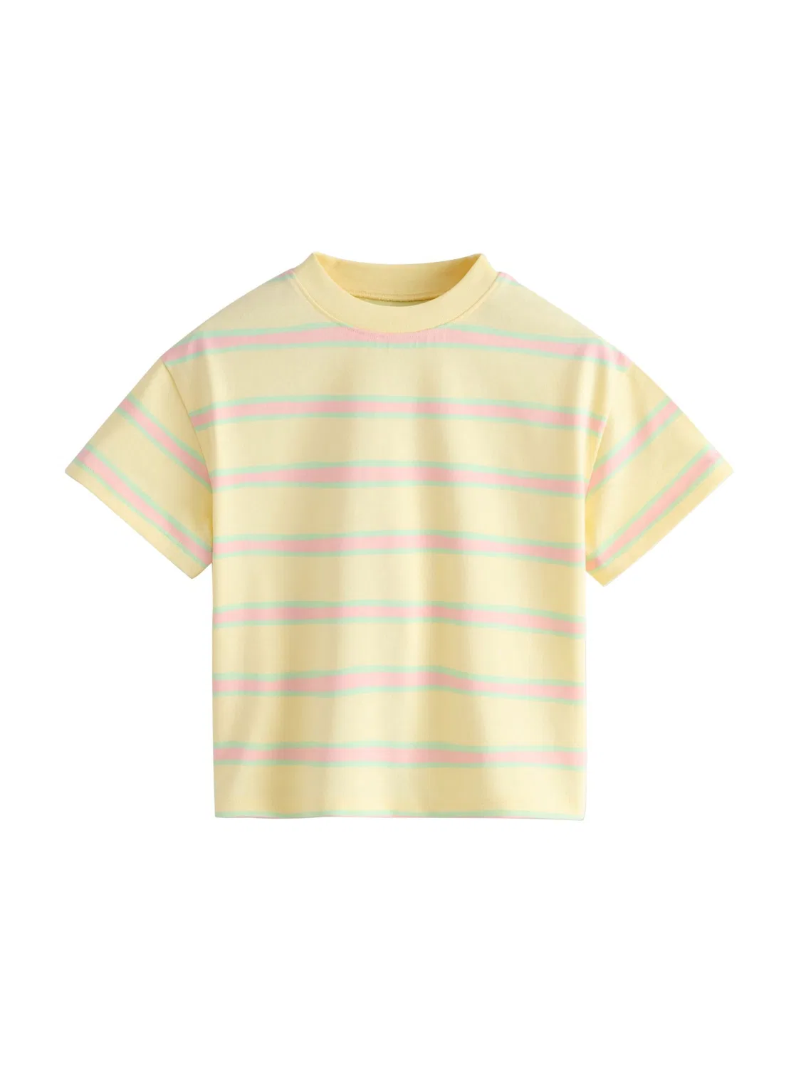 Футболка Next, Ecru/Light Yellow/Lime/Pastel Pink — фото 4