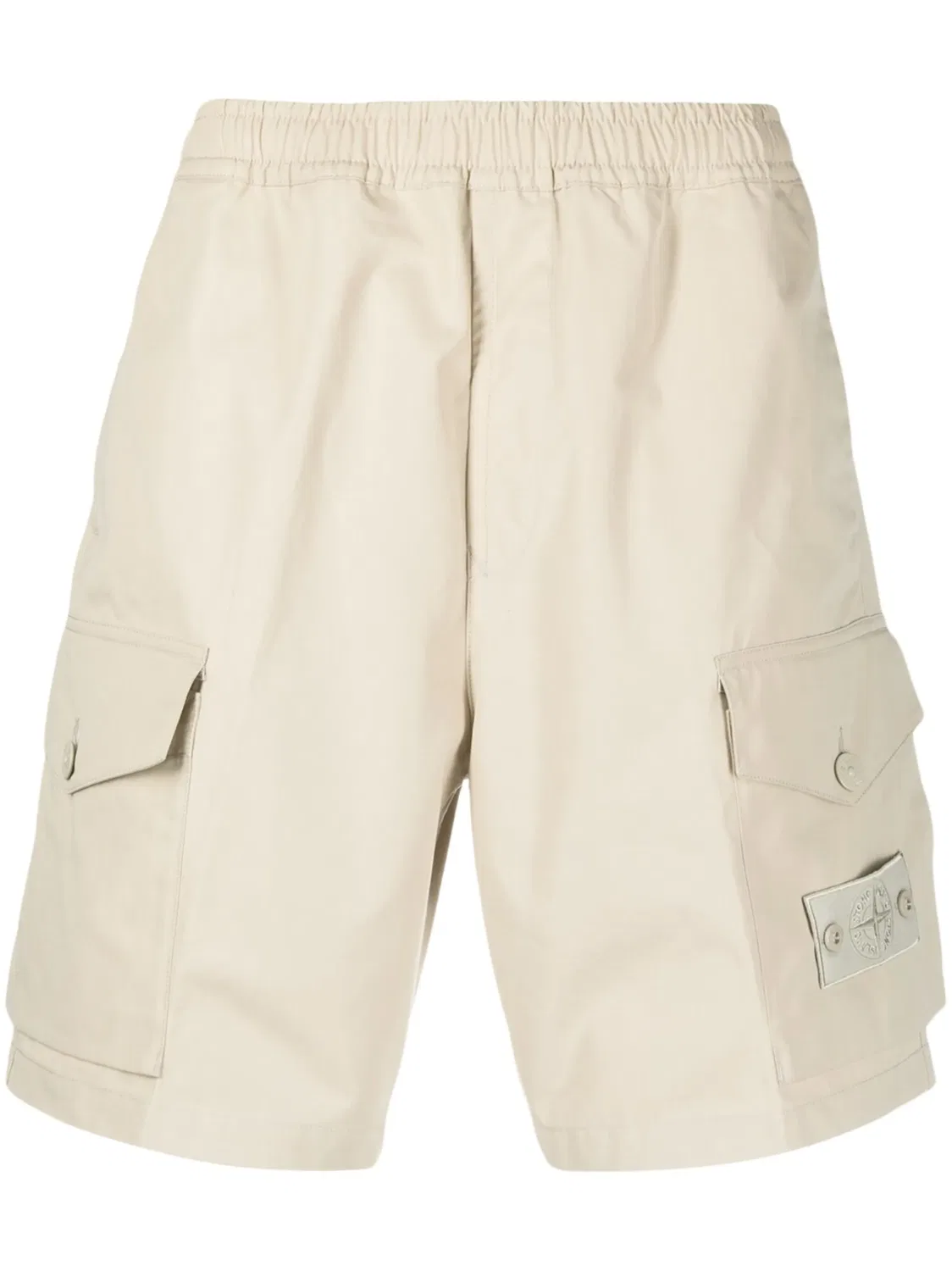 Шорты-карго из хлопка с мотивом компаса Stone Island, нейтральные