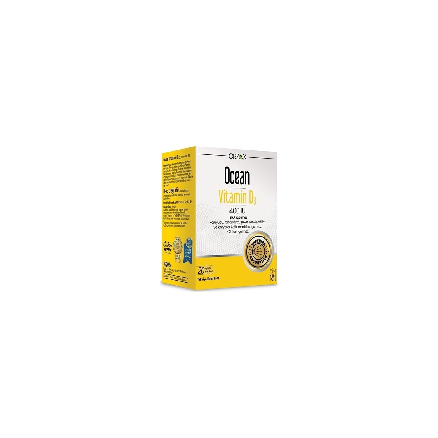 

Спрей Orzax Ocean Vitamin D3