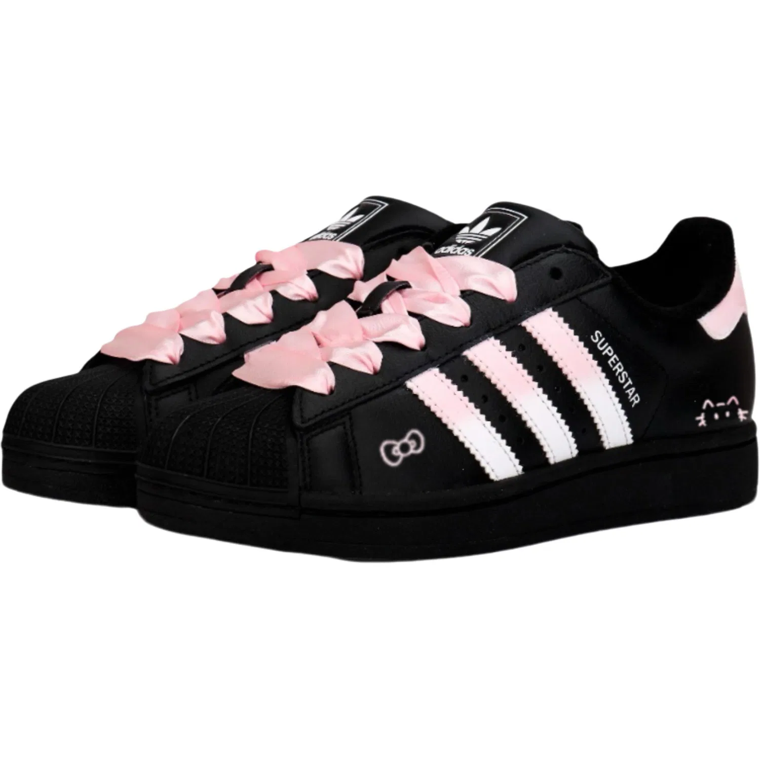 Детские кроссовки на платформе Adidas Originals Superstar 2, Pink — фото 4