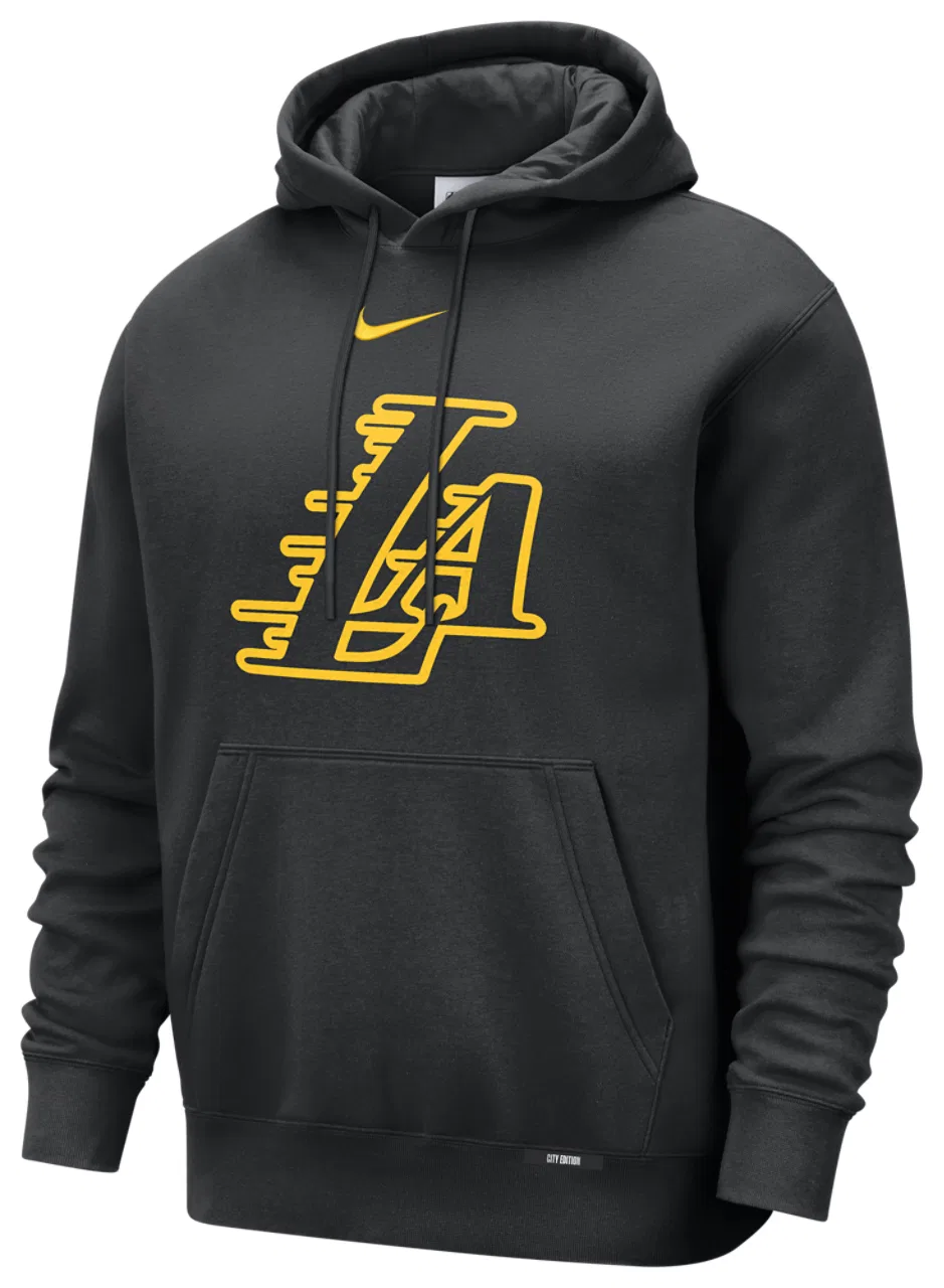 Худи мужское Lakers Club Logo City Edition Nike, цвет Multi/Black