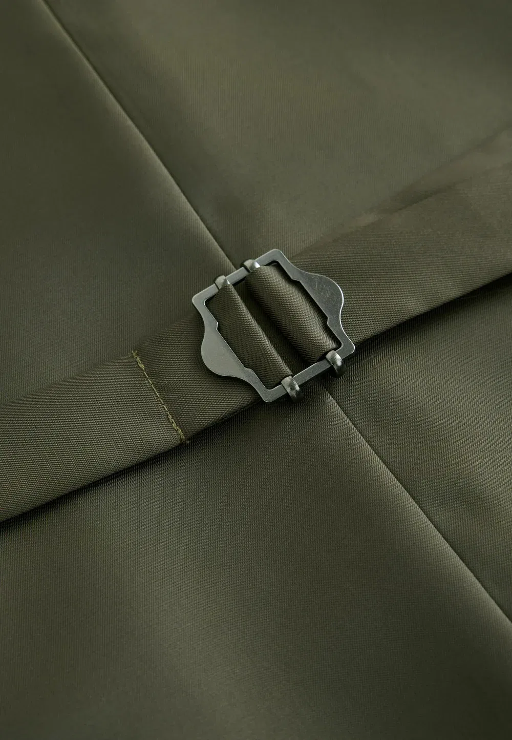 Текстурированный костюм: жилет - стандартный крой - жилет Next, Olive Green — фото 3
