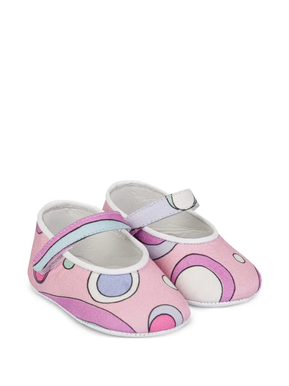 Балетки с узором Pucci Junior, розовый