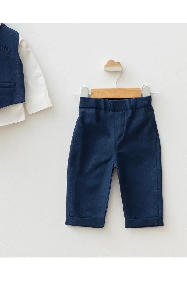 Детский комплект для мальчиков хлопковый Mert Baby, Navy Blue — фото 4