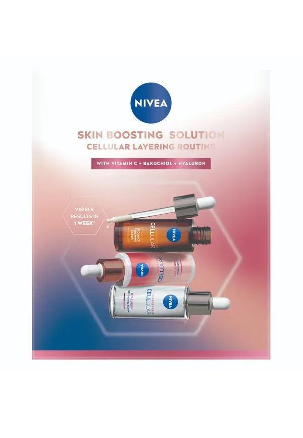 Набор для ухода за кожей из 3 предметов: сыворотка Cellular Expert Filler Hyaluron Replumping Serum Nivea, 90 мл — фото 3