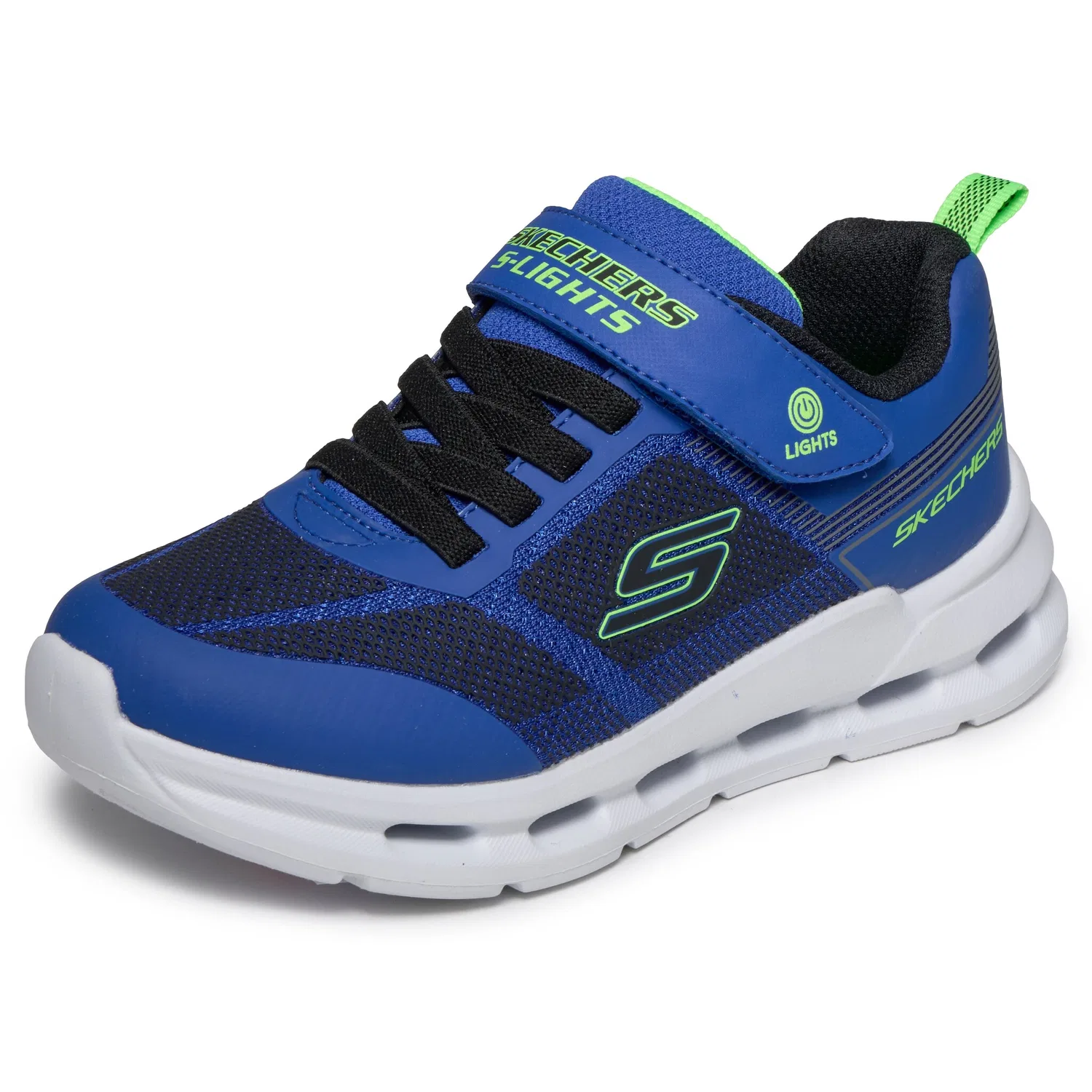 Детские кроссовки с подсветкой Glide-Step Skechers, Black/Blue — фото 4