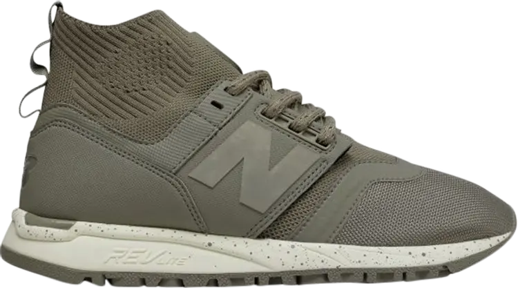 Кроссовки New Balance Wmns 247 Mid 'Olive Ivory', серый — фото 2