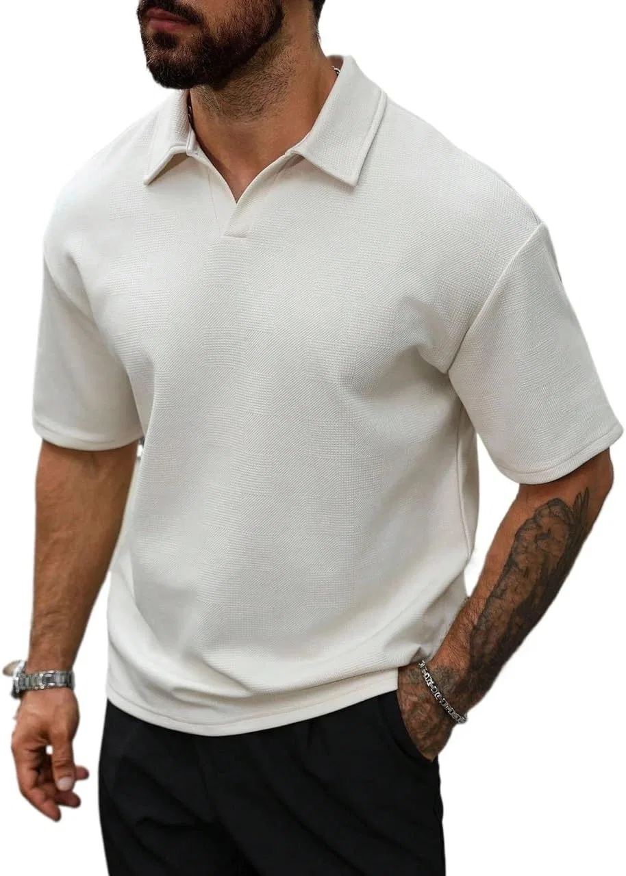 Мужская футболка с коротким рукавом, Polyester, Beige