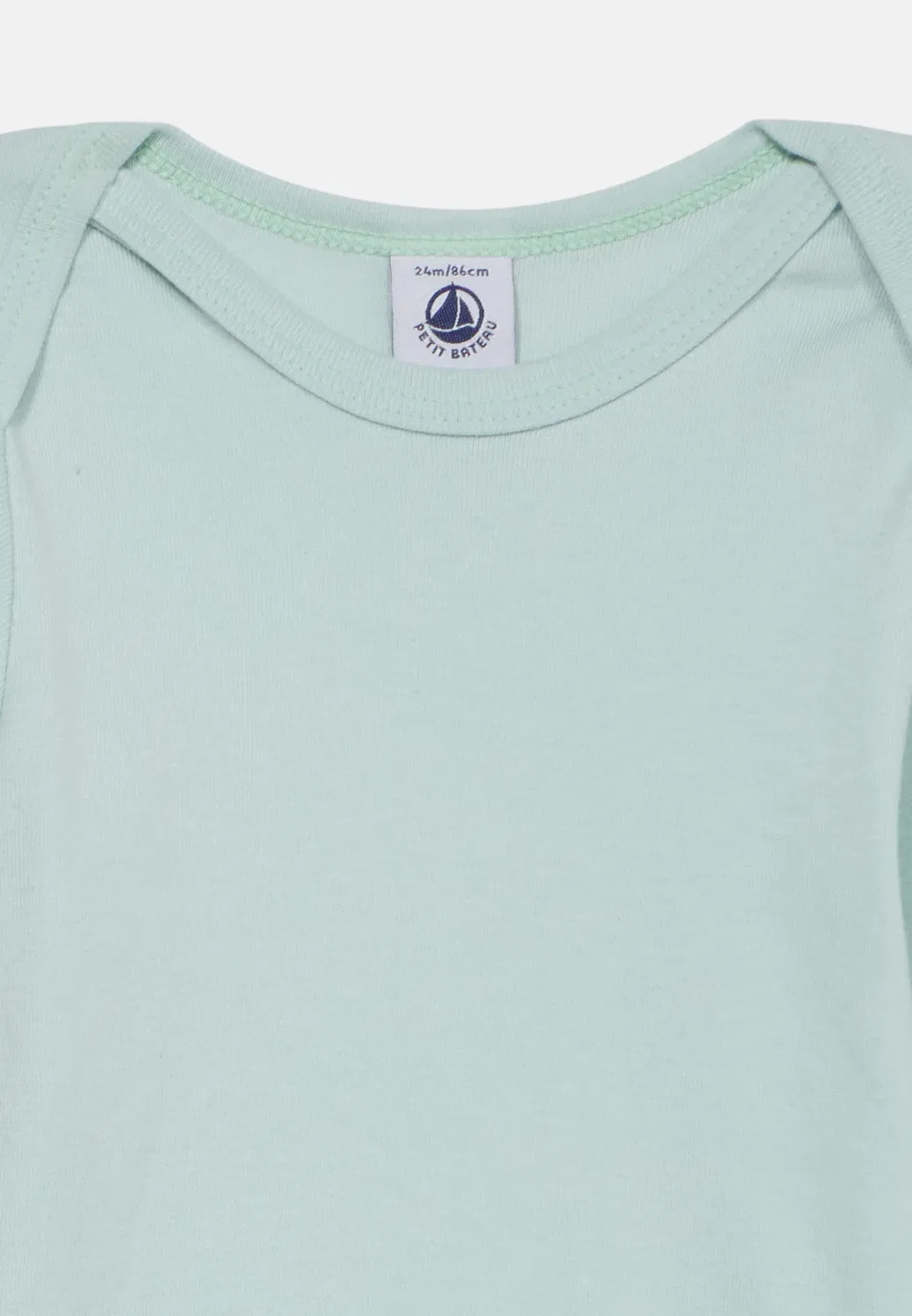 Bebe debout 3 pack унисекс - боди Petit Bateau, Green/White — фото 4