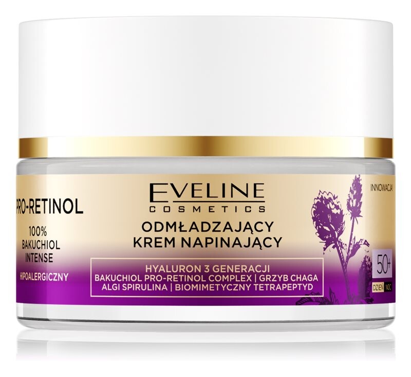 

Укрепляющий дневной крем против морщин 50+ Eveline Cosmetics Pro-Retinol 100% Bakuchiol Intense