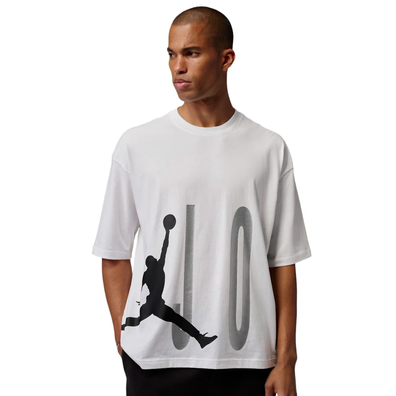Футболка мужская Oversized Jordan, белый/черный