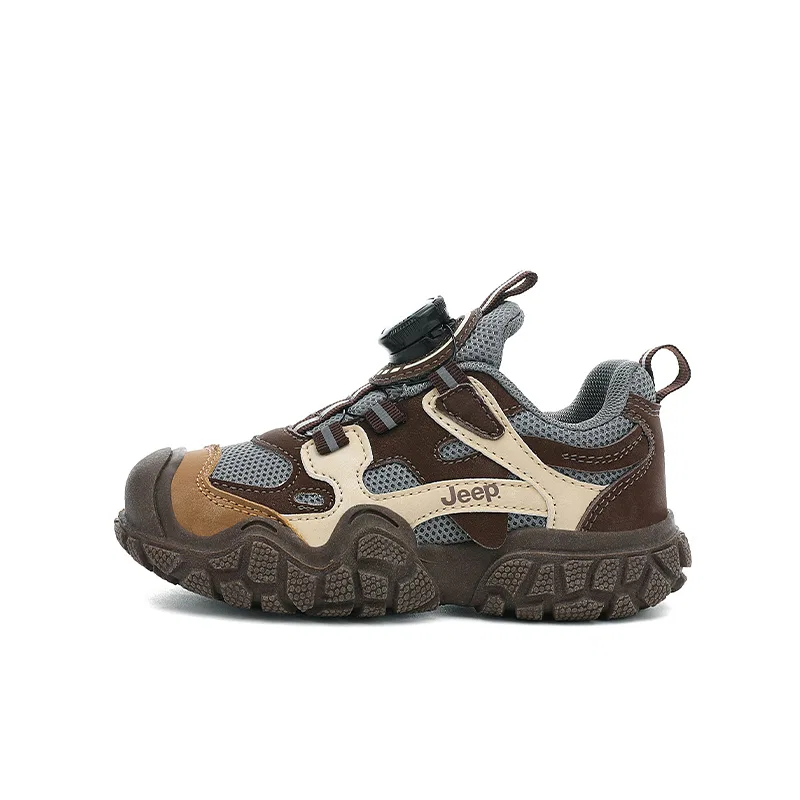Детские кроссовки с сетчатым верхом Jeep, Blue Grey/Brown