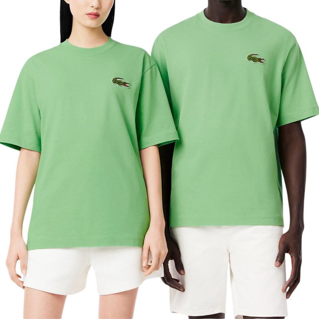 

Мужская классическая футболка Lacoste с круглым вырезом и коротким рукавом, свободного кроя, Liamone
