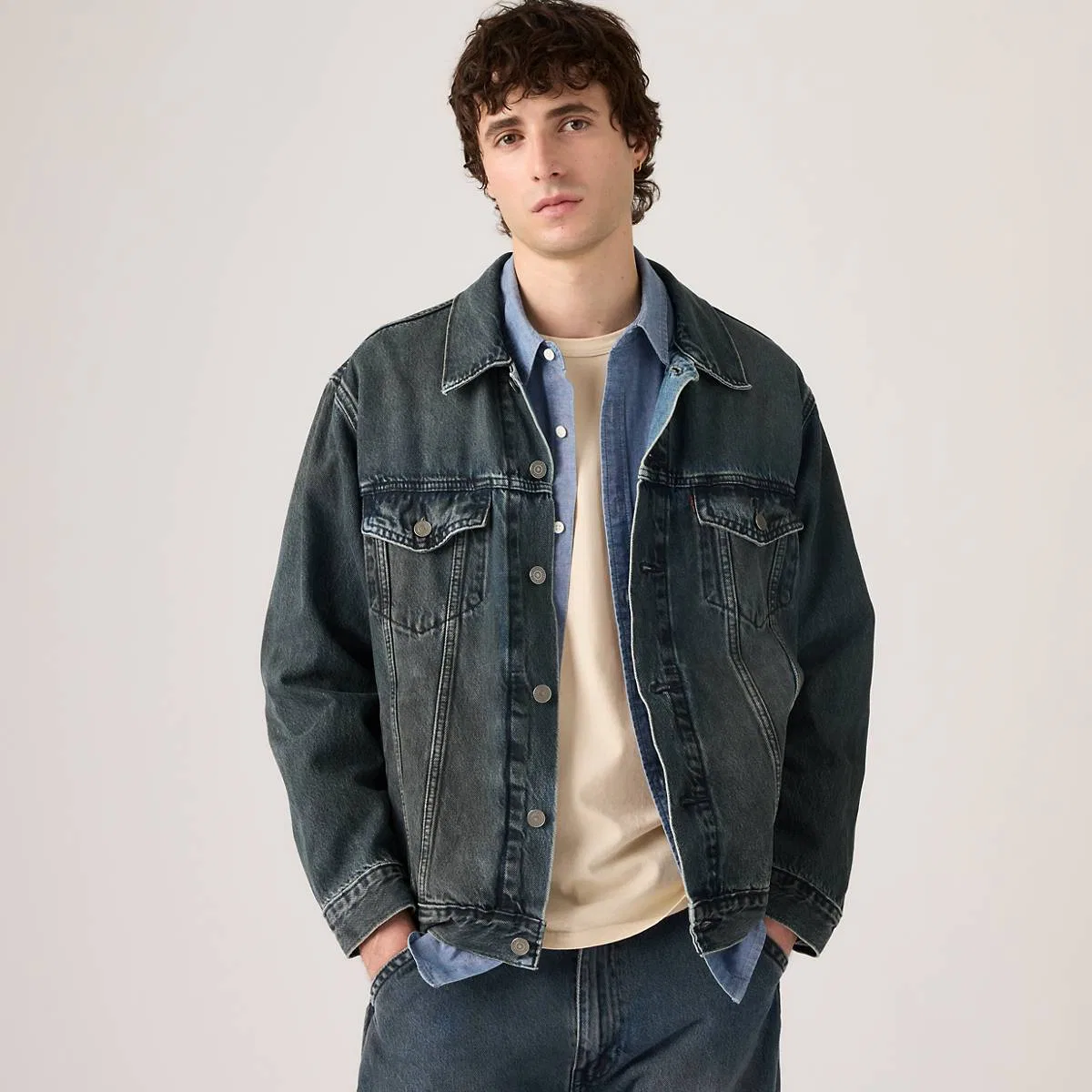 Свободная куртка дальнобойщика Levi's, Setting The Pace - Black