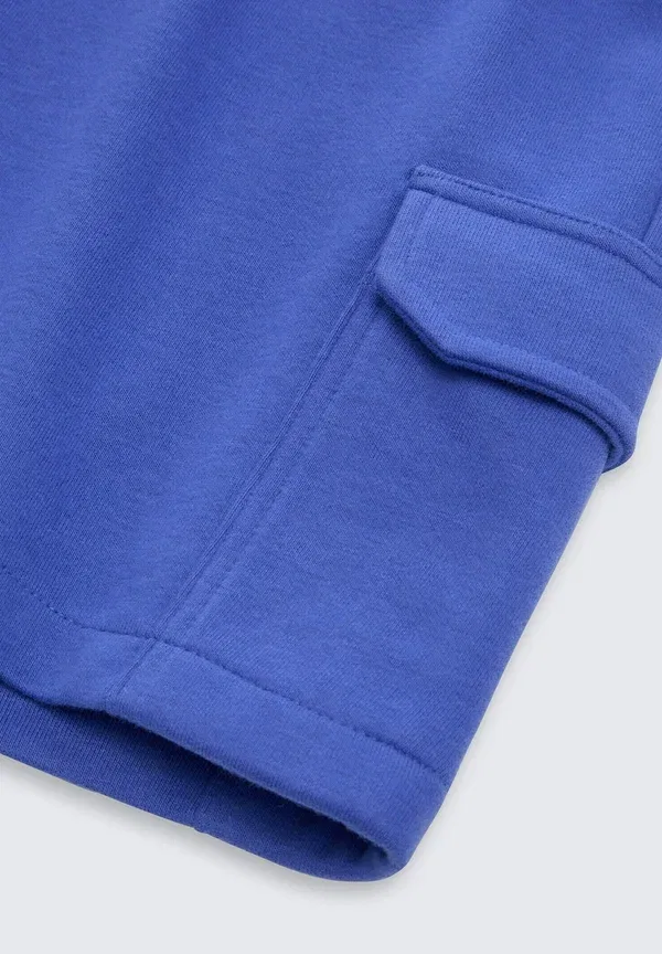 Шорты хлопковые Hosen & chino cargo sweat-shorts Tom Tailor, Preppy Jean Blue, синий — фото 3