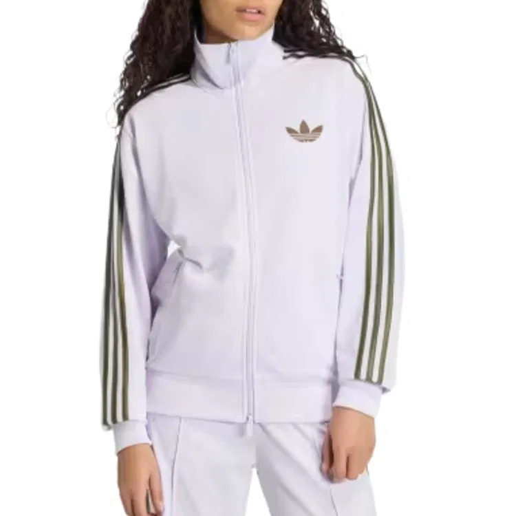 Женская куртка с высоким воротом Adidas Originals, Frozen Purple/Olive Green — фото 3