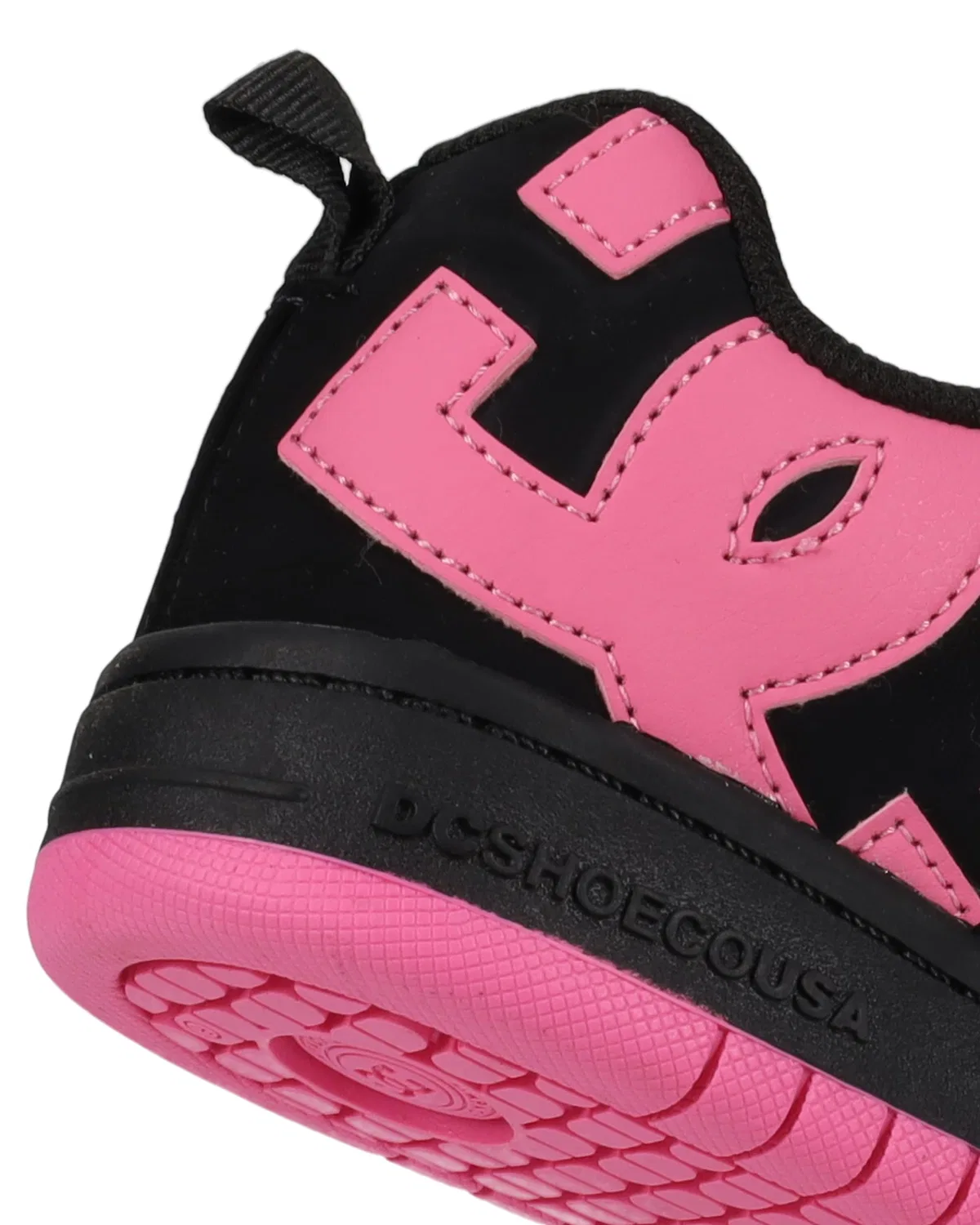 Детские кроссовки для мальчиков с замшевым верхом Court Graffik DC Shoes, Black Pink — фото 2