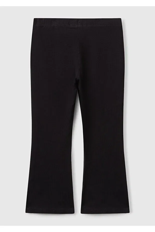 Детские леггинсы для девочек с принтом flare United Colors Of Benetton, Black — фото 2