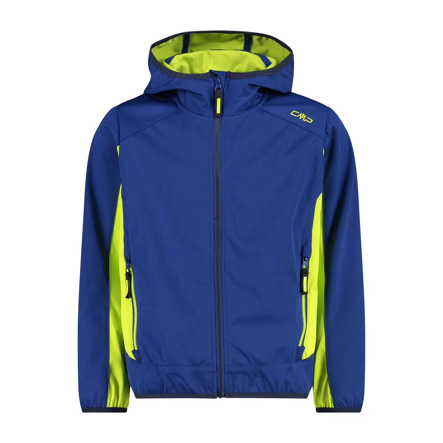 Детская ветрозащитная куртка Boy Jacket Fix Hood Cmp, Konigsblau / Gelb / Navyblau
