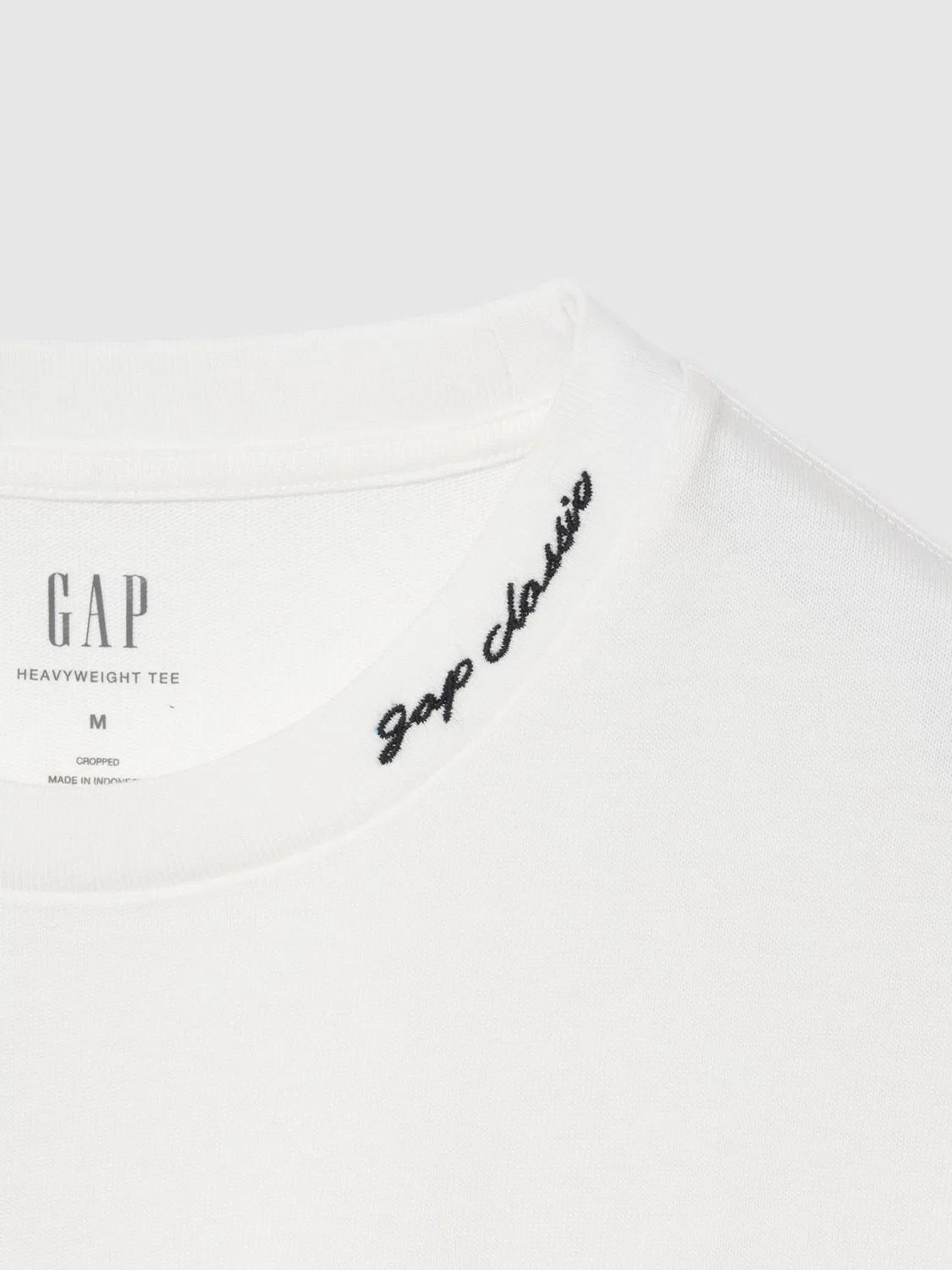 Футболка классическая Gap Heavyweight, белый — фото 2
