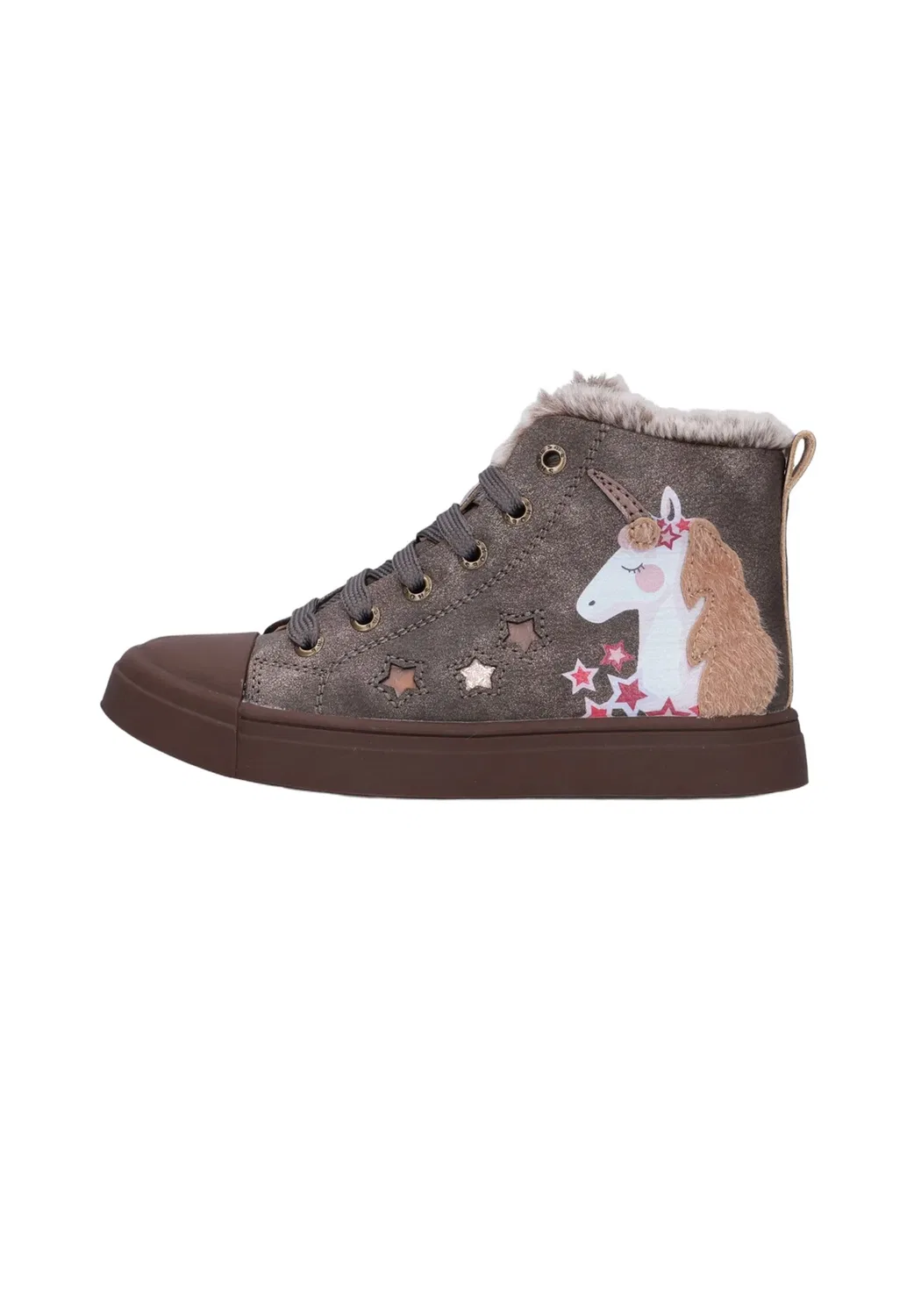 Кроссовки Meisjes hoge sh26w035. - зимние ботинки Shoesme, Dark Brown Unicorn
