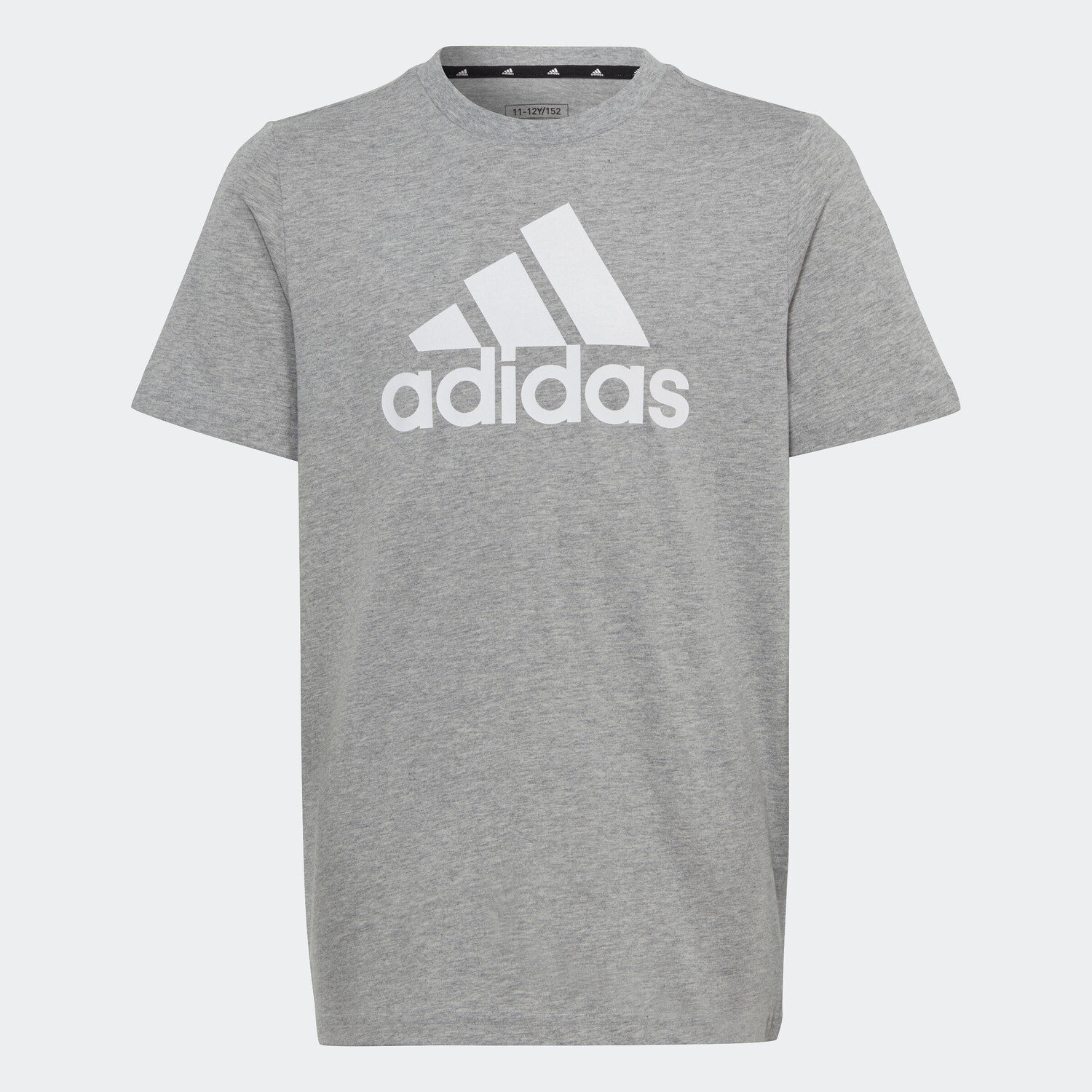 

Футболка Adidas детская - большой логотип серо-белая
