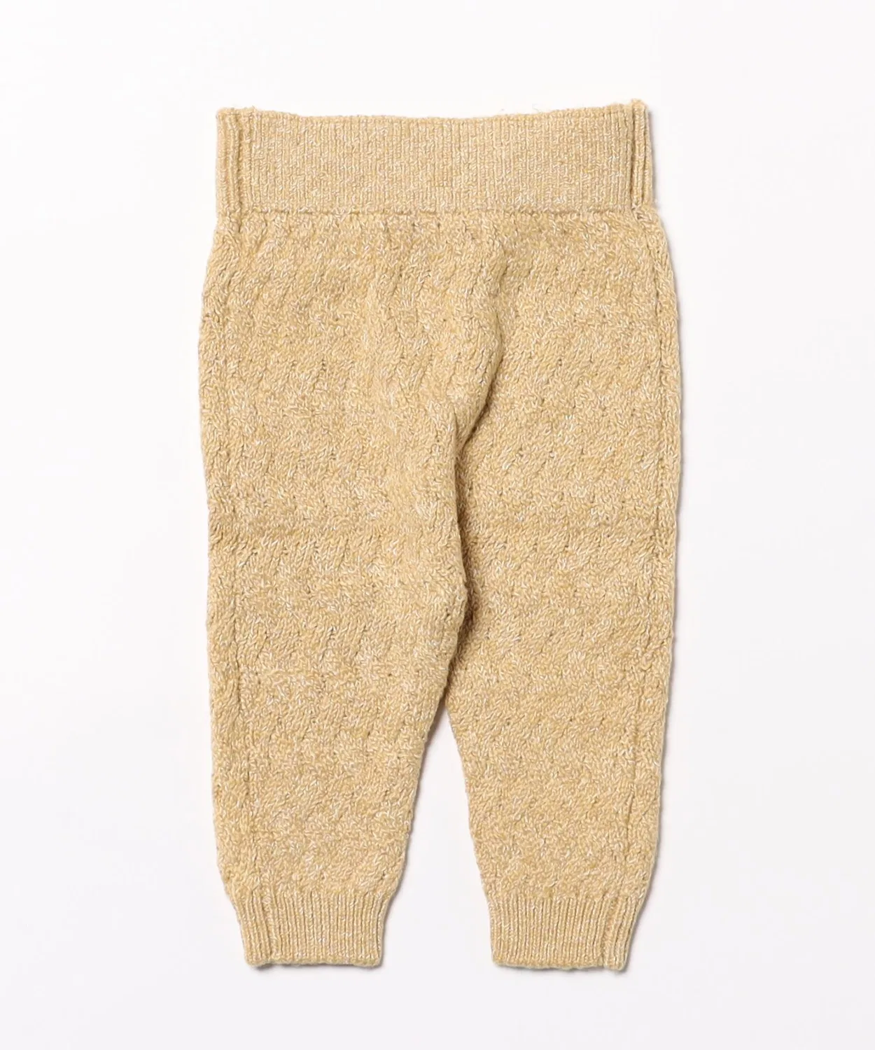 Детские штаны из хлопка с начесом, модель Cozy Heather Knit Pant Quincy Mae, Honey — фото 2