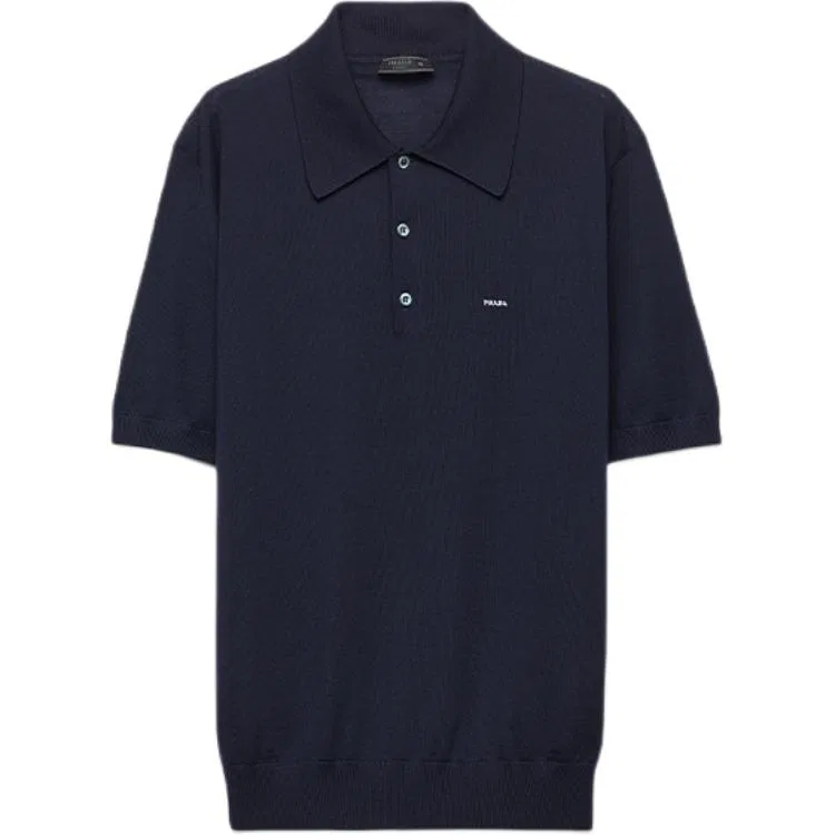 Мужское поло slim fit PRADA, Blue