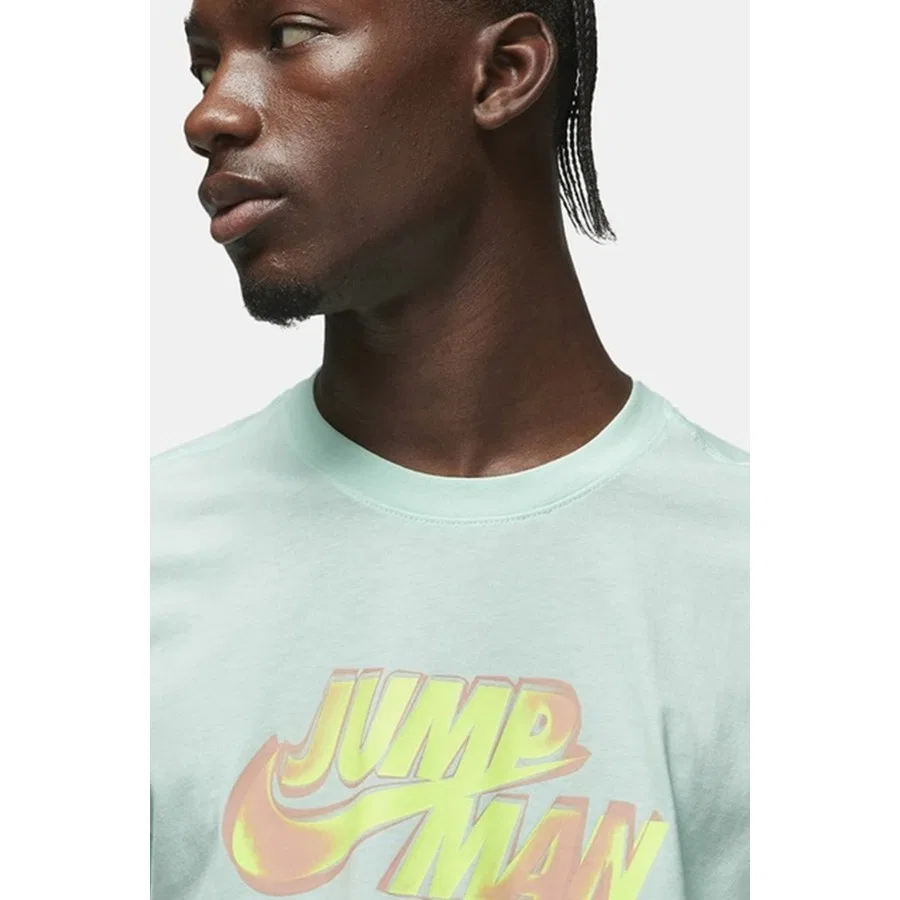 Футболка с графическим принтом Jordan Jumpman SS Crew Nike, Зеленый — фото 3