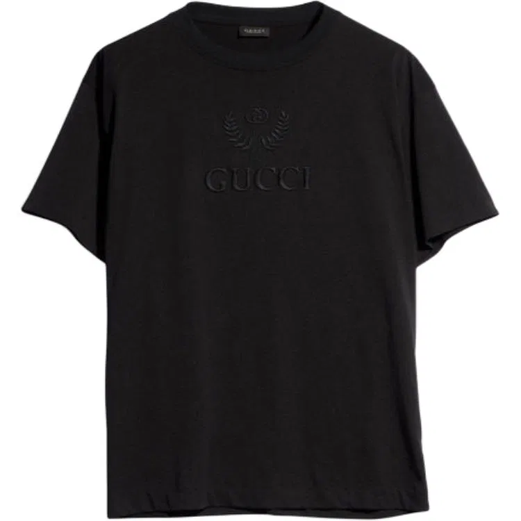 Футболка мужская GUCCI, хлопок, круглый вырез, White — фото 3