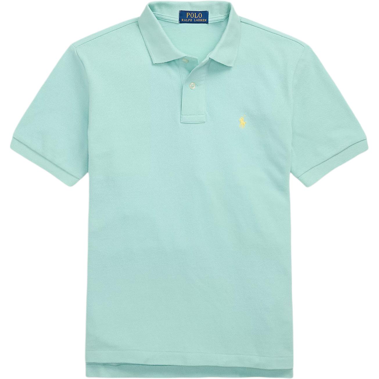 Polo Ralph Lauren Поло голубой зеленый для подростков — фото 4