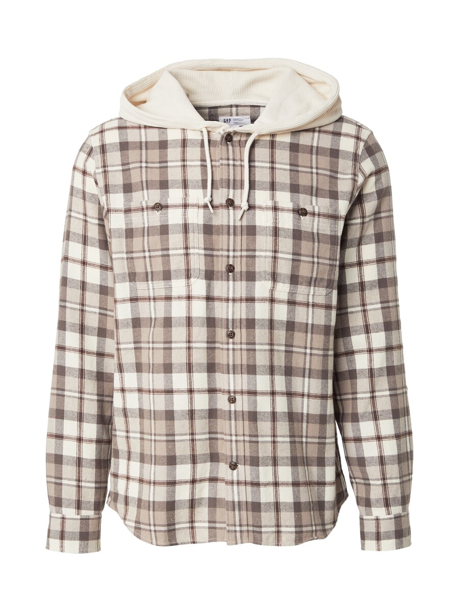 

Рубашка на пуговицах классического кроя GAP, хаки