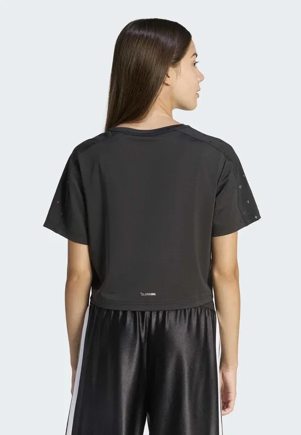 Футболка с принтом Train Essentials Seasonal Print T-shirt Adidas Originals, черный Silver Met — фото 3