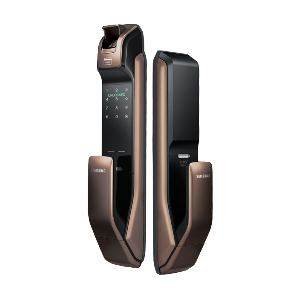 

Электронный замок Samsung SHP-DP728, биометрический, черный/коричневый