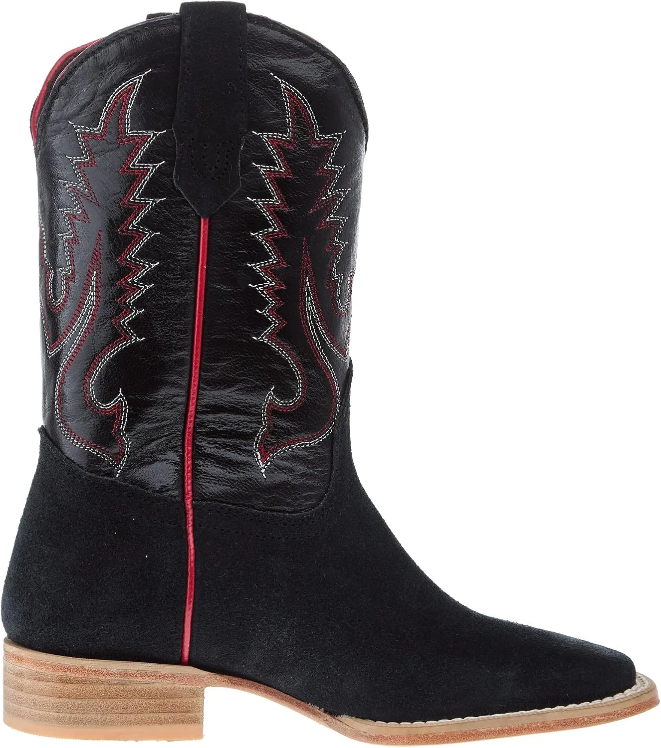 Детские ботинки для девочек с квадратным носком R. Watson Boots, Black — фото 4