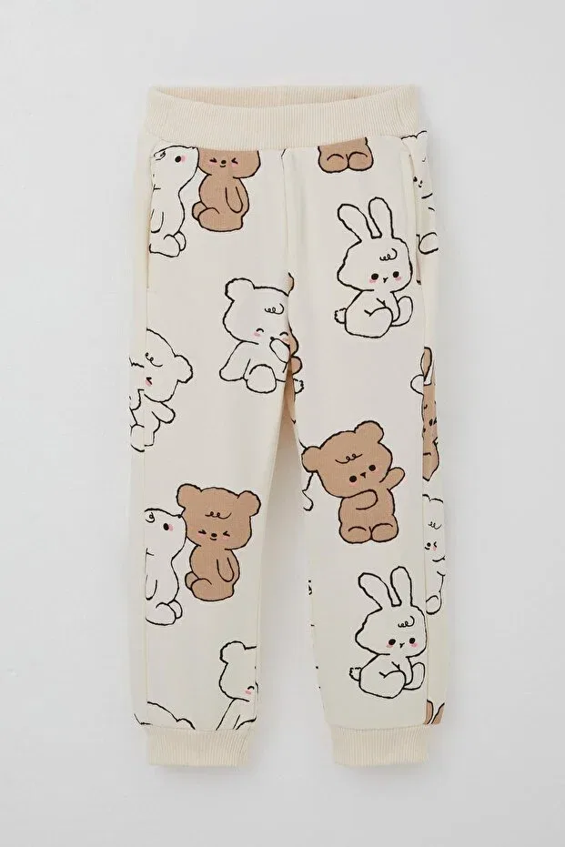Детский спортивный комплект для девочек с принтом Basics Breeze, Nude Color — фото 4