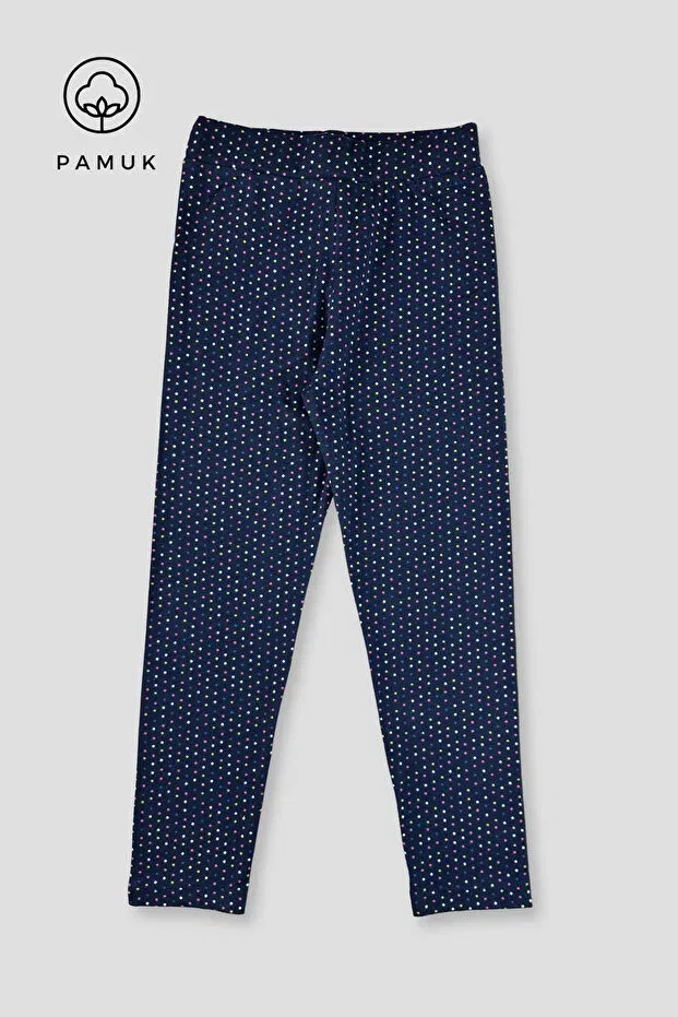 Детский комплект леггинсов для девочек хлопковый Basics Hk Hopkids, Navy Blue Shades — фото 4