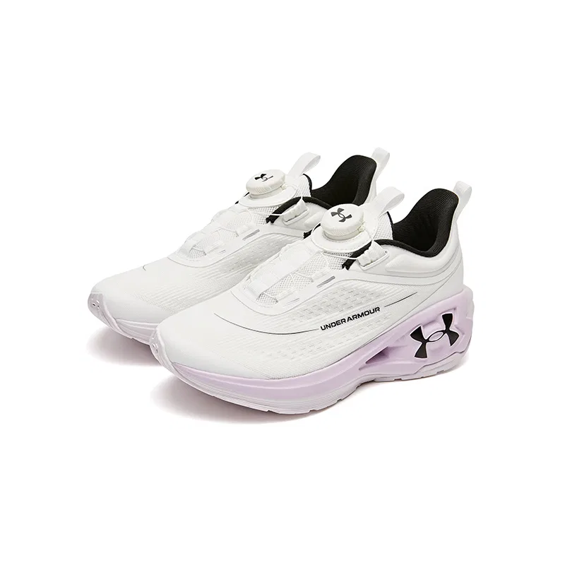 Детские беговые кроссовки с полным покрытием Under Armour, White/Pink — фото 3