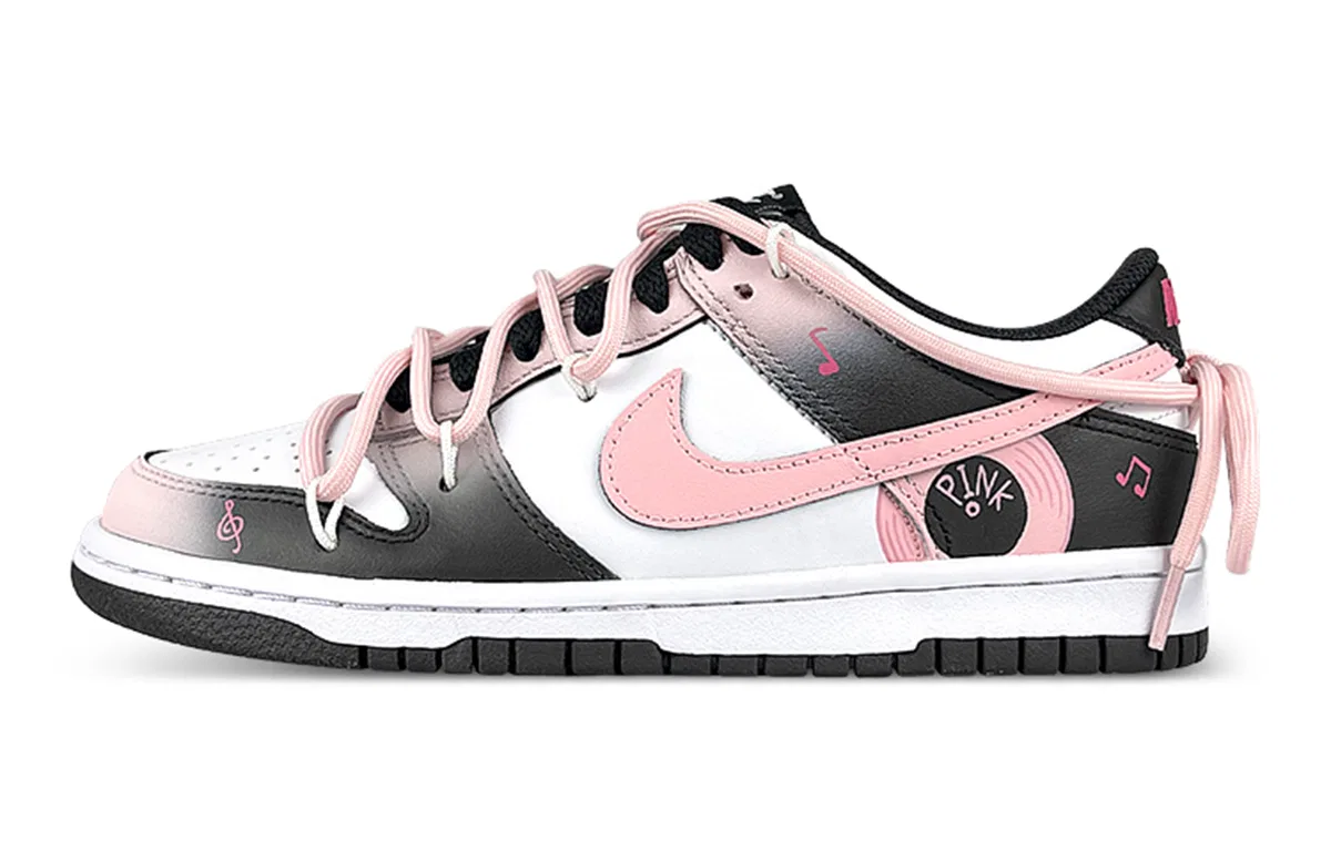 Детские кроссовки для скейтбординга с принтом Nike Dunk Low GS, Черный