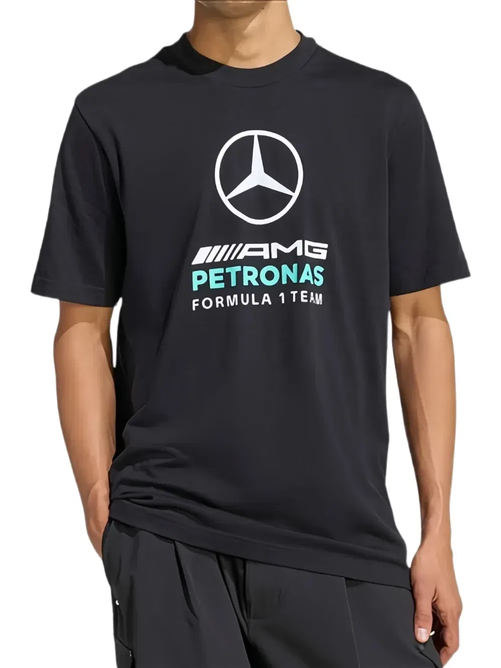 Футболка команды Mercedes-AMG Petronas Формулы-1 Adidas, черный — фото 3