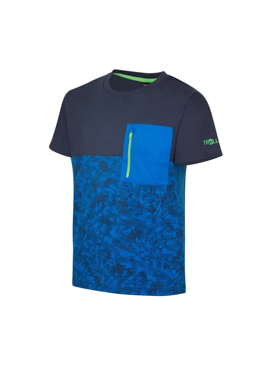 Футболка TROLLKIDS Performance Shirt в цвете Azure — фото 3