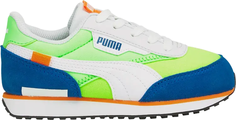 

Кроссовки Puma Future Rider Play On Jr White Fizzy Lime, белый, Белый;зеленый, Кроссовки Puma Future Rider Play On Jr White Fizzy Lime, белый